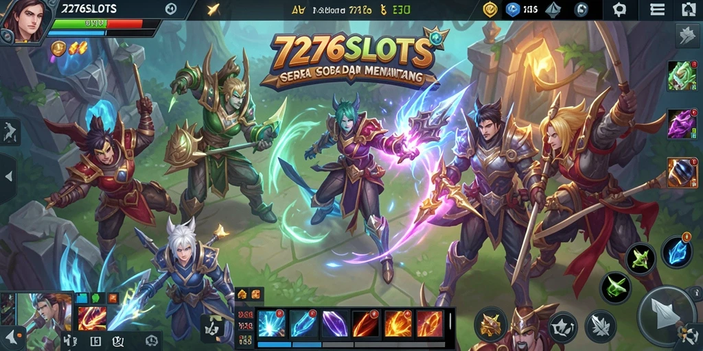 Screenshot menampilkan aksi seru dalam permainan 7276SLOTS.