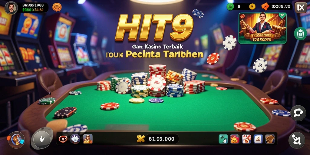 Screenshot permainan HIT9 yang menunjukkan aksi kasino yang mendebarkan.