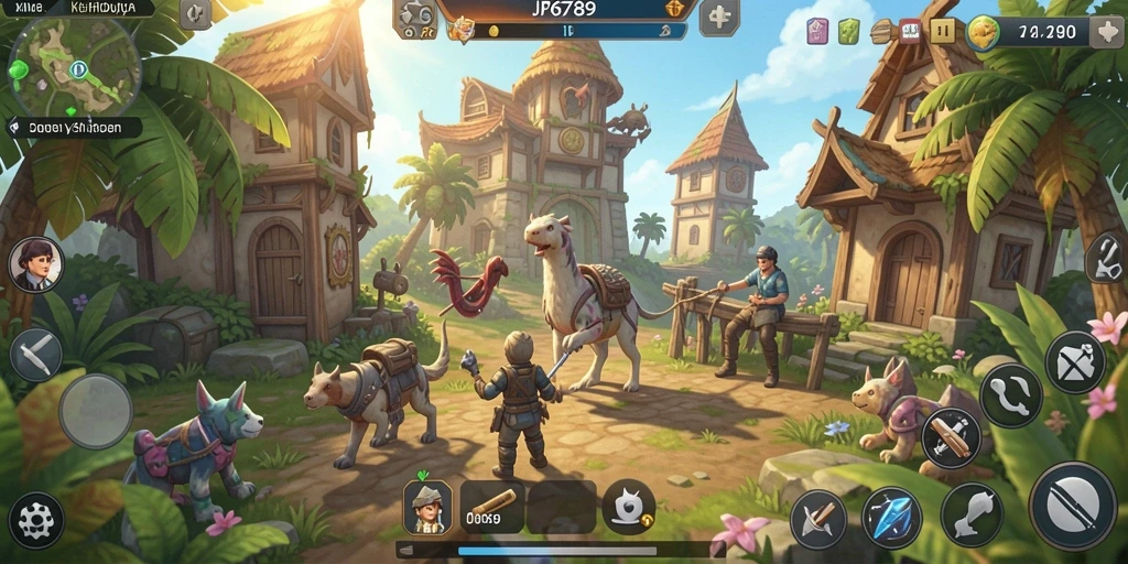 Tampilan gameplay menarik dari JP6789 yang menunjukkan simulasi kehidupan.