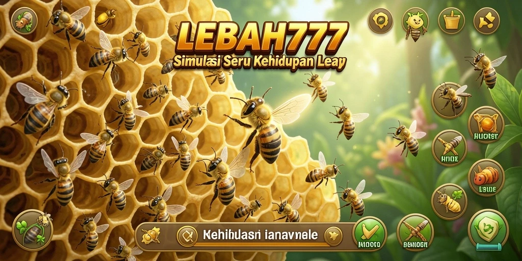 Gameplay seru dalam LEBAH777 simulasikan kehidupan lebah.