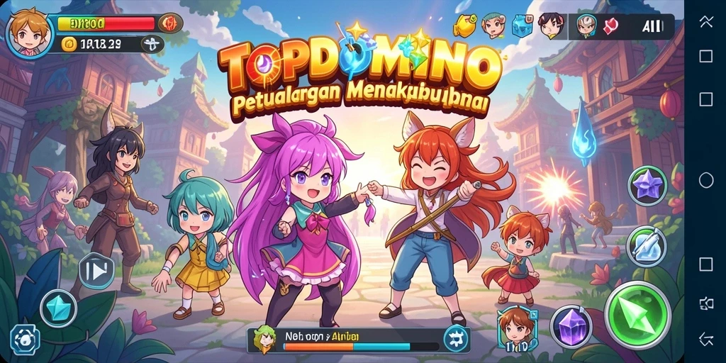Gameplay seru dalam dunia Anime dengan karakter menarik.